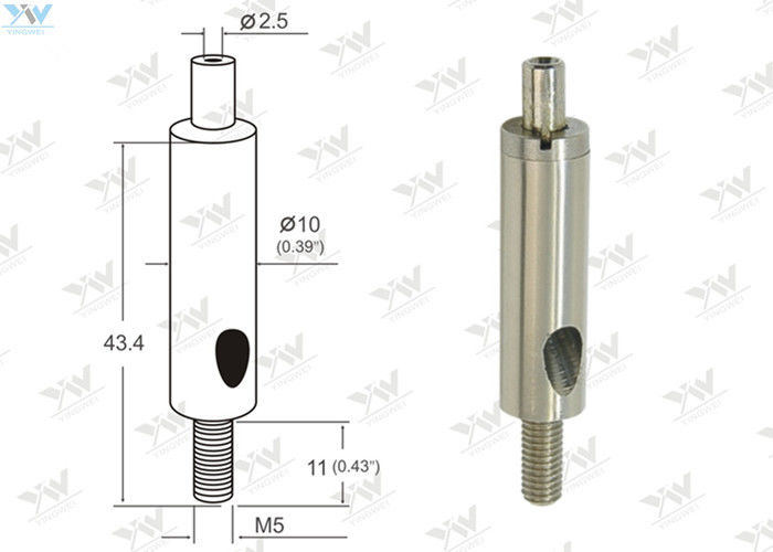 M5 Threaded Light Hanging Systems / Suspension Light Fixture Nickel Color