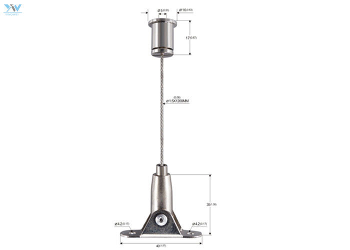 Instant Adjustment LED Panel Suspension Kit Swift Installation For Hang