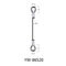 Rigging Rope Safety Wire Rope With Loop Lifting Slings 304 Stainless Steel YW86519
