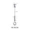 Led Light Wire Suspension Hanging Kit Brass Material With Swingable Gripper YW86334