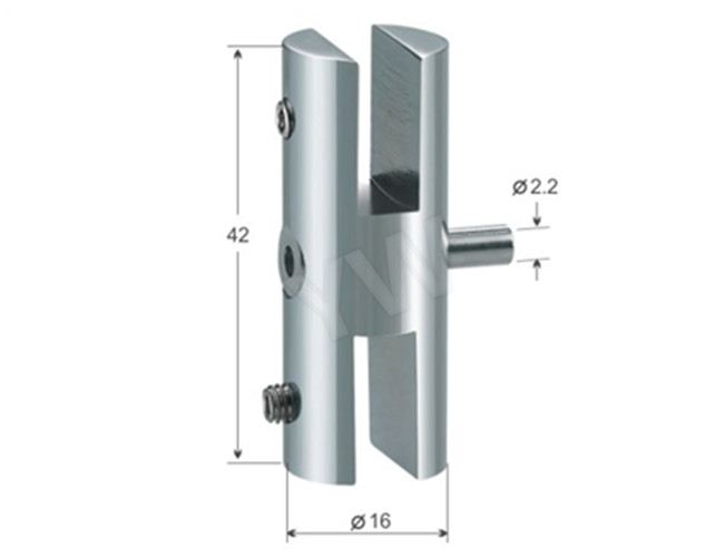Silver Cable Hanging System Double Sided Clamp Brass Material Panel Clamps