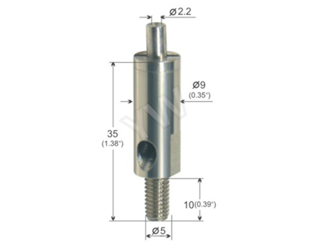 M5 External Threaded Adjustable Cable Grippers Cable Side Exit For