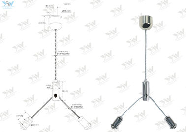 Nickel Plated Hanging Light Kit / Light Suspension Kit Practical Compact Design