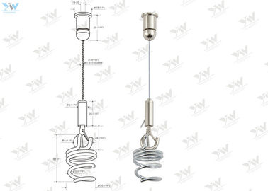 Acoustic Panels String Light Suspension Kit With Spiral Anchors Stainless Steel