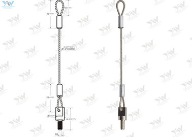 M4 Stud Single Leg Sling 304 Stainless Steel Safe Rope Swaged Steel Eye