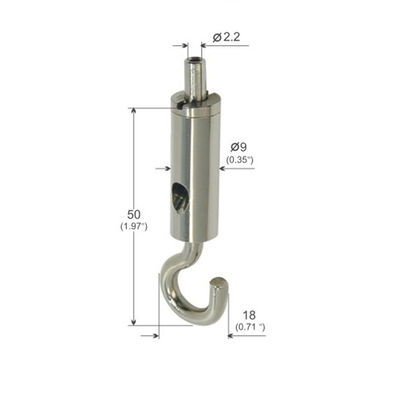 None Safety Spring lock cable gripper Hook For Acoustic Panel YW86123