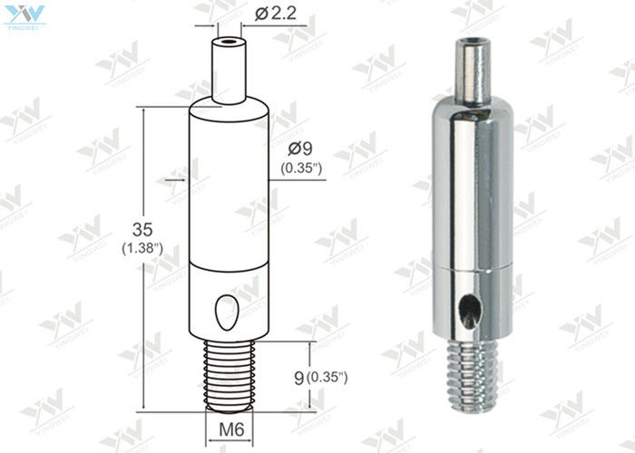 M6 External Thread Grip Lock Cable Grippers Brass Material Gripper For