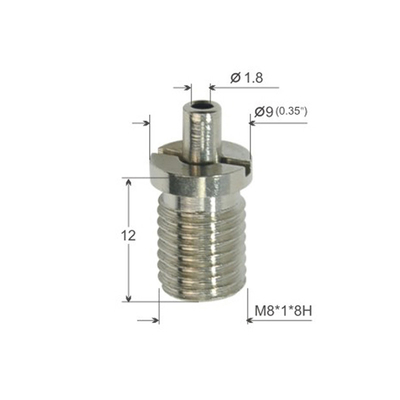 Outer Threaded Brass Nickel Plated Cable Gripper YW-86084 Adjustable Wire Locks