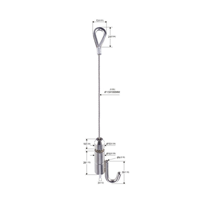 Adjustable Brass Cable Hanging System For Art Displays Includes Hardware