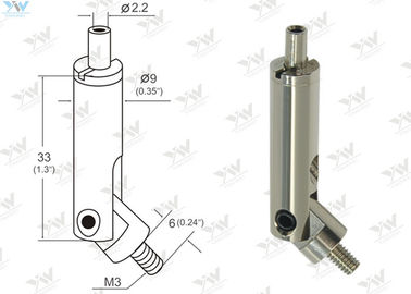 Nickel Finish Aircraft Cable Fixture Hangers And M3 Threaded Swivel Joint