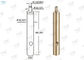 Ø 9 * 58 Mm Aircraft Cable Fittings M4 Internal Thread For 1.5 Mm Steel Wire