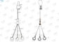 Three Feet Cable Suspension Kits Cross Adjustable Gripper Loop Maker With Hooks