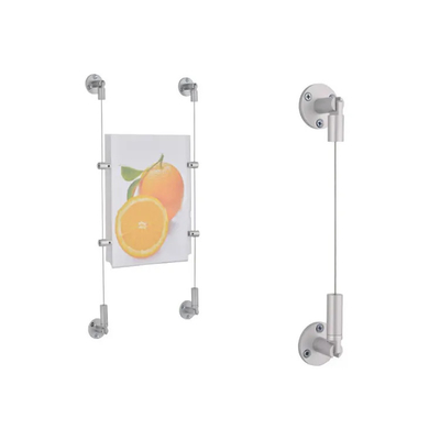 Wholesale Brass Billboard Display Hanging Kit With Gold Plating Wall To Wall Product Display Hanging System