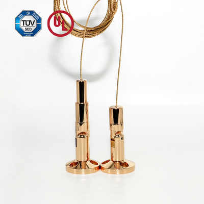 Wholesale Brass Billboard Display Hanging Kit With Gold Plating Wall To Wall Product Display Hanging System
