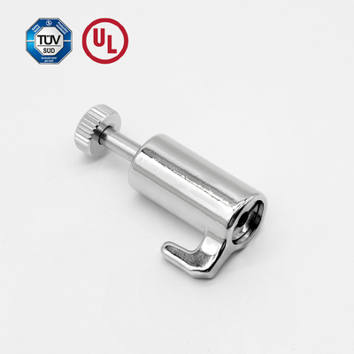 Adjustable Hooked Cable Gripper For Picture / Artwork Display With Nickel Finish