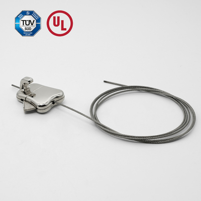 Zink Alloy Cable Gripper For Adjustable And Picture / Art Hanging Display