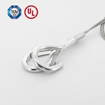 Y Type Safety Cable With Spring Hook For Hanging System Accessory Of Suspension Light Safe Load 10KG Selling Unit Single Item