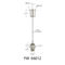 Side Exit Ceiling Attachment Linear Light Wire Suspension System With 4*4 Slider YW86011