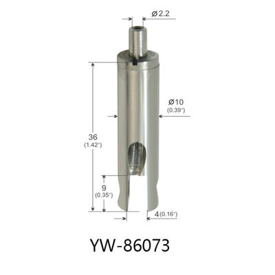 Security Cable Gripper Ceiling Mount With Groove And Side Exit YW86073