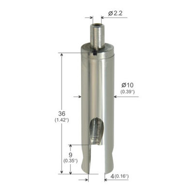 Security Cable Gripper Ceiling Mount With Groove And Side Exit YW86073