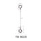 Stainless Steel Wire Rope Cable Slings Lanyard With Double Snap Hooks YW86535