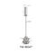 Chrome Plated Ceiling Light Cable Suspension System Brass Material YW86343