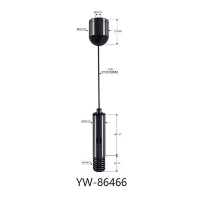 Black Plated Art Wire Hanging Display Systems For Art Exhibition YW86466